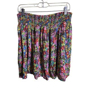 Rose & Rhyme NWT Multi Colored Floral Circle Skirt Size L